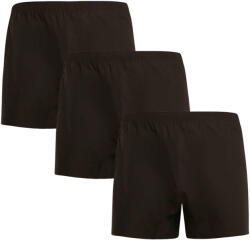 Nedeto 3PACK férfi bő szárú boxeralsó Nedeto fekete (3NDTT001) L