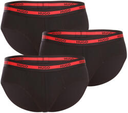 HUGO 3PACK férfi slipek HUGO fekete (50492378 002) L