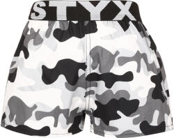 Styx Gyerekek bő szárú boxeralsó Styx art sportos gumipánt terepszínű (BJ1457) 4-5 éves
