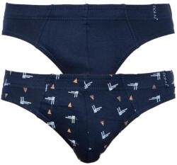 Molvy 2PACK Férfi slipek Molvy kék (KP-072-SBU) XL