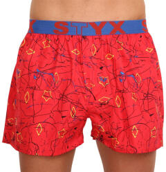 Styx Férfi bő szárú boxeralsók Styx art sportos gumipánt Jáchym (B1356) XL