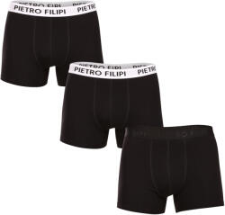 Pietro Filipi 3PACK Férfi boxeralsó Pietro Filipi fekete (3BCL007) XL