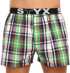 Styx Férfi bő szárú boxeralsó Styx sportos gumipánt többszínben (B838) XXL
