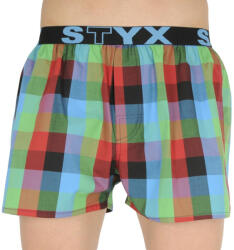 Styx Férfi bő szárú boxeralsók Styx sportos gumipánt többszínben (B836) S