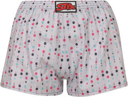 Styx gyerek bő szárú boxeralsó Styx art klasszikus gumipántpöttyös pöttyös gumipánt (J1052) JUNIOR (7-12 éves)