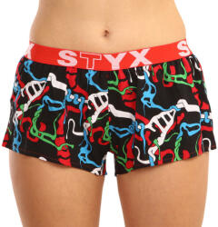 Styx Női bő szárú boxeralsók Styx art sportos gumipánt Jungle (T1157) XL