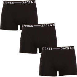 Jack and Jones 3PACK Férfi boxeralsó Jack and Jones fekete (12081832 - black/black) XXL