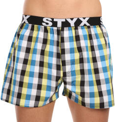 Styx Férfi bő szárú boxeralsók Styx sportos gumipánt többszínben (B1025) XL