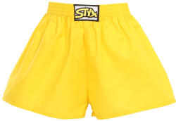 Styx gyermek bő szárú boxeralsó Styx klasszikus gumipánt sárga (J1068) 4-5 éves
