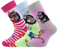 BOMA 3PACK Gyermek zokni Boma rózsaszín (Krtek-Mix 1) 30/34