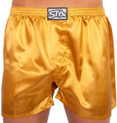 Styx férfi bő szárú boxeralsó Styx klasszikus gumipánt szatén gold (C685) XL
