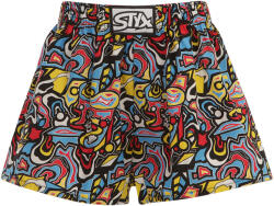 Styx gyerekek bő szárú boxeralsó Styx art klasszikus gumipántvázlat (J1254) 4-5 éves