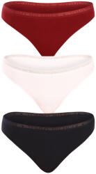 Tommy Hilfiger 3PACK női tanga Tommy Hilfiger nagyméretű többszínű (UW0UW04890 0U4) XXL