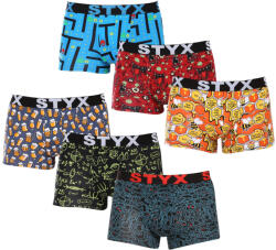 Styx 6PACK férfi boxeralsó Styx art sportos gumipánt többszínben (6G12697124/2) L