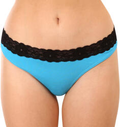 Styx Női tanga Styx csipkével kék (ITK1169) M