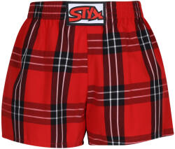 Styx Gyermek bő szárú boxeralsó Styx klasszikus gumipánt többszínű (J1003) 6-8 éves