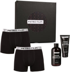 Pietro Filipi Férfi ajándékkészlet2PACK Metál színű bokszeralsók és kozmetikumok Pietro Filipi (4PBK1) XL