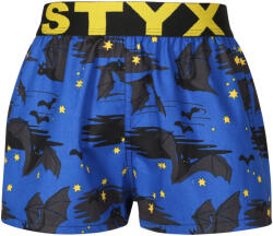 Styx Gyerekek bő szárú boxeralsó Styx art sport gumibot (BJ1759) 4-5 éves