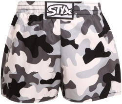 Styx gyerek bő szárú boxeralsó Styx art klasszikus gumipánt camouflage (J1457) 12-14 éves