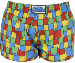 Styx gyerek bő szárú boxeralsó Styx art klasszikus gumipántkockák (J959) 9-11 éves