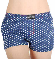 Emes Női bő szárú boxeralsó Emes sötétkék csillagokkal (005) L