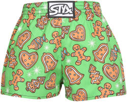 Styx gyerekek bő szárú boxeralsó Styx art klasszikus gumipánt karácsonyi mézeskalács (J1753) 12-14 éves