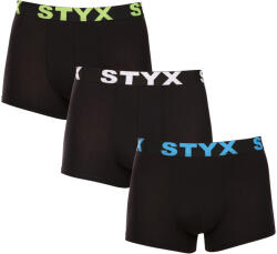 Styx 3PACK férfi boxeralsó Styx sportos gumipánt többszínben (G9606162) L