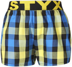Styx Gyermek bő szárú boxeralsó Styx sportos gumipánt többszínben (BJ1039) 4-5 éves