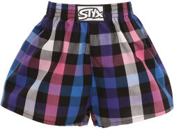 Styx Gyermek bő szárú boxeralsó Styx klasszikus gumipánt többszínű (J917) 12-14 éves
