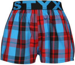 Styx Gyermek bő szárú boxeralsó Styx sportos gumipánt többszínben (BJ1013) 6-8 éves
