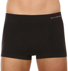 Gino Férfi boxeralsó Gino varrás nélküli bambusz fekete (53005) L