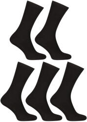 Nedeto 5PACK zokni Nedeto magas bambusz fekete (5PBV01) M