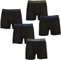 Gianvaglia 5PACK Férfi boxeralsó Gianvaglia fekete (GVG-5014) XL