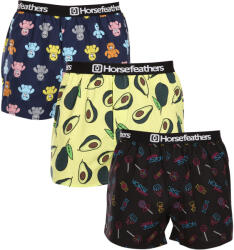 Horsefeathers 3PACK Férfi bő szárú boxeralsó Horsefeathers Frazier Bundle 5 (AM096G) M
