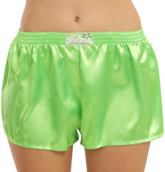 Styx Női bő szárú boxeralsók Styx klasszikus gumipánt szatén zöld (L1069) M