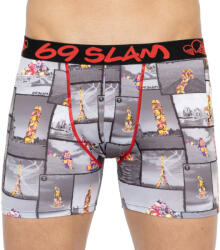 69SLAM Férfi boxeralsó 69SLAM fit around the world (MBYADD-PO) XXL