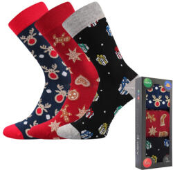 Lonka 3PACK Többszínű Lonka vidám zokni (Debox mix H) L