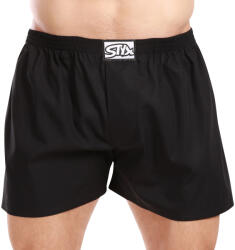 Styx Férfi bő szárú boxeralsók Styx klasszikus gumipánt fekete (A960) XL