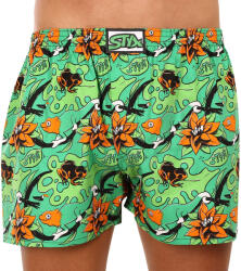 Styx férfi bő szárú boxeralsók Styx művészet klasszikus gumipánt nagyméretű trópusi (E1557) 3XL