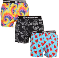 Horsefeathers 3PACK férfi bő szárú boxeralsók Horsefeathers Frazier többszínű (AM166BD34U) L
