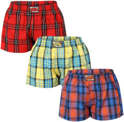 Styx 3PACK női bő szárú boxeralsó Styx klasszikus gumipánt többszínű (3K10236) XXL