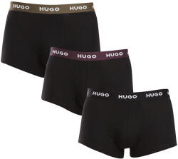 HUGO 3PACK Férfi boxeralsó HUGO fekete (50517878 988) S