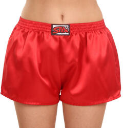 Styx Női bő szárú boxeralsók Styx klasszikus gumipánt szatén piros (L663) XL