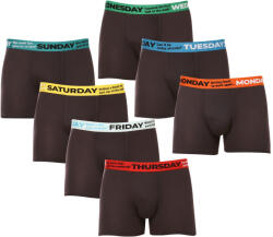 Gianvaglia 7PACK Férfi boxeralsó Gianvaglia fekete (GVG-5068) M