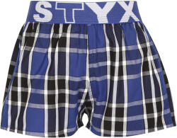 Styx Gyermek bő szárú boxeralsó Styx sportos gumipánt többszínben (BJ940) 6-8 éves