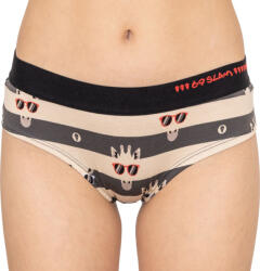 69SLAM Női bugyi 69SLAM boxer bambusz zsiráf csíkos bambusz csíkok XL