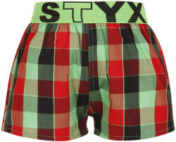 Styx Gyermek bő szárú boxeralsó Styx sportos gumipánt többszínben (BJ938) 4-5 éves