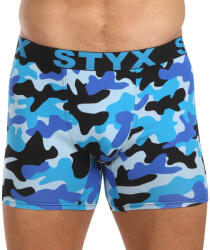 Styx Férfi boxeralsó Styx hosszú art sportos gumipánt terepszínű kék (UN1850) XXL