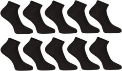 Nedeto 10PACK zokni Nedeto alacsony bambusz fekete (10PBN01) S