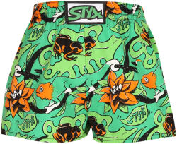 Styx gyerek bő szárú boxeralsó Styx art klasszikus gumipánt trópusi (J1557) 12-14 éves